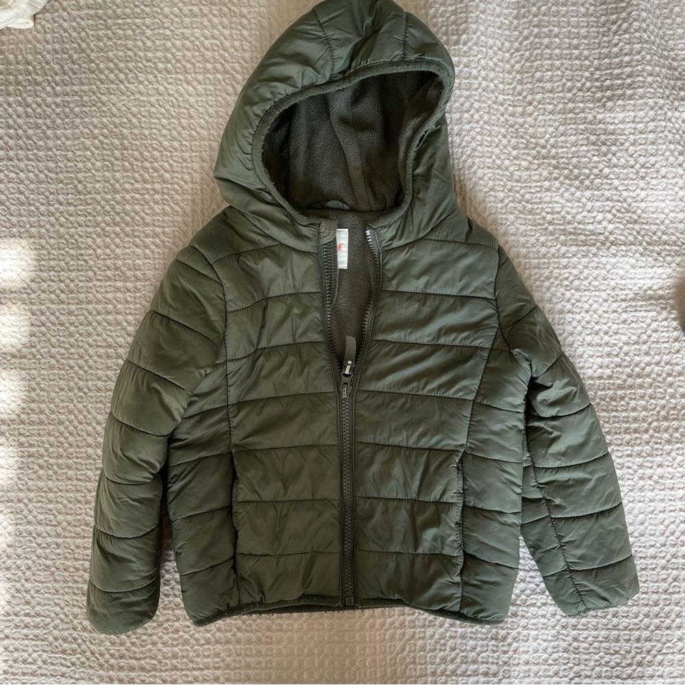 Cat & Jack Fleece lined Puffer Jacket, 4T